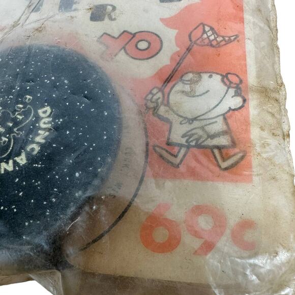 Duncan Butterfly Yo-Yo #707 Vintage 1958 Wooden New In Package Black - Picture 5 of 5